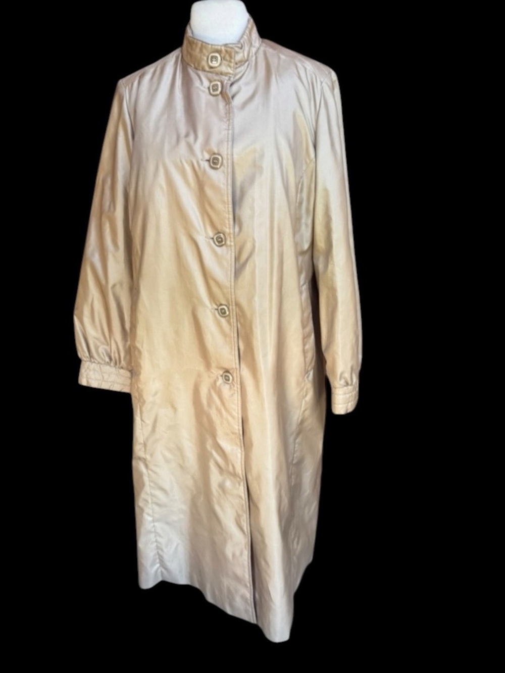 1980s Marmika by‎ Fitz Beige Removeable Liner Trench Coat